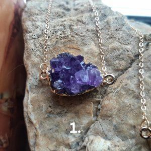 Raw Amethyst Necklace